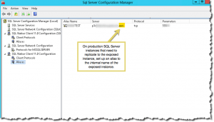 Set up SQL Server alias