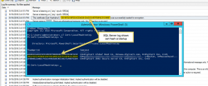 Check hash of certificate in SQL Server log
